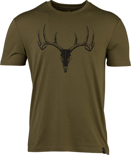 Browning Ss Perf Camp Shirt - Whitetail Logo Green Large*