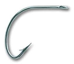 Mustad Wide Gap Hook Nickle 100ct Size 6/0
