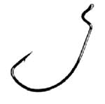 Gamakatsu Wide Gap Offset Black Size 2/0 6ct
