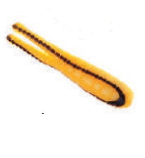 Betts Spin 1/16 Value Pack Split Tail Yellow Black Stripe