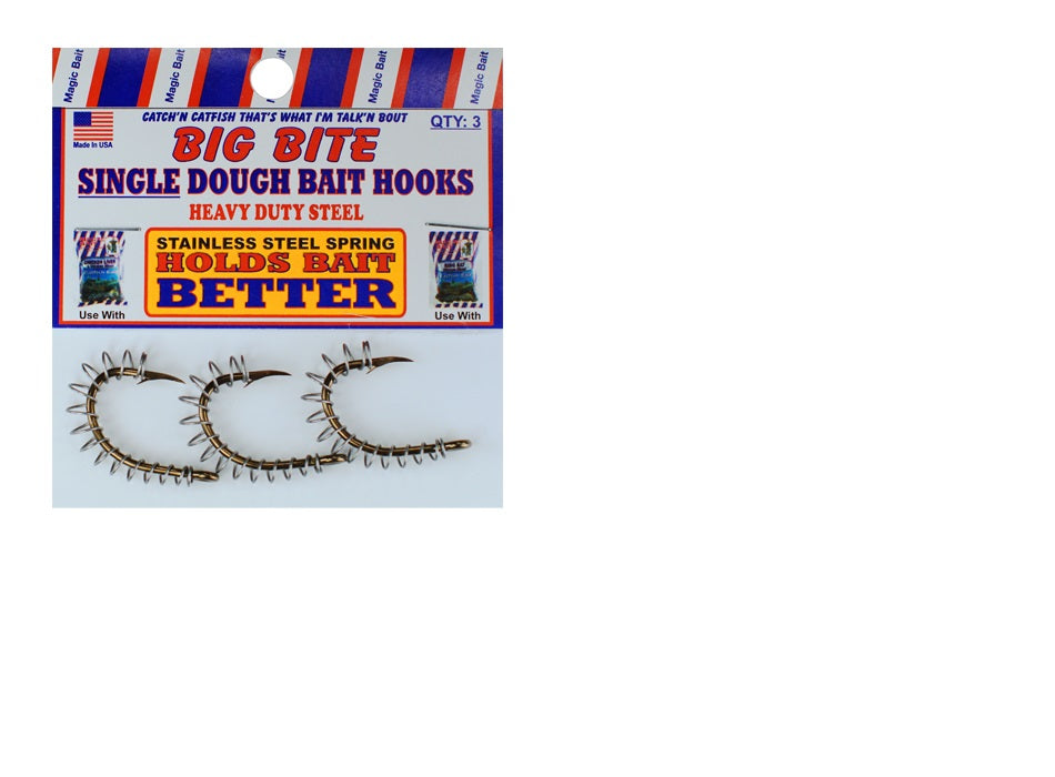 dough hook for fishing Magic Bait Single Spring Dough Bait Hook 4ct – black-bomb