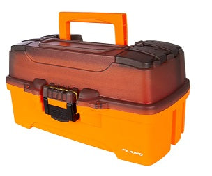 Plano 1-Tray Tackle Box Bright Trans Smoke/Orange – black-bomb
