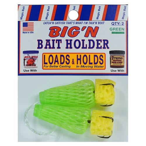 Magic Bait BigN Bait Holder Green 2ct Size 2