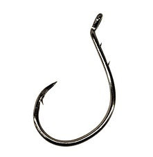 Eagle Claw Circle Bait Black Nickle Hook 6ct Size 7/0