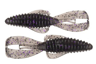 Strike King Rage Bug 4in 7pk Smoke Purple Black Flake