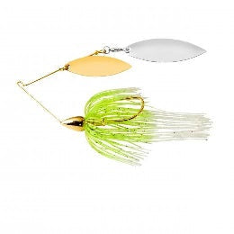 War Eagle Spinnerbait Gold Frame DW 1/2 White Chartreuse