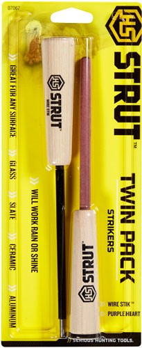 Hs Strut Call Striker Twin - Pack For Pot Style Carbon/wood – black-bomb