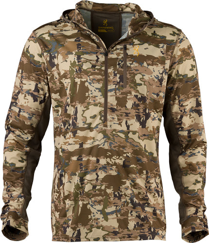 Browning Early Season Hooded - Ls Shirt 1/4 Zip Auric Large*