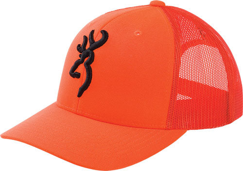 Browning Cap Proof Blazeorange - W/buckmark Mesh Back Mid Prfle