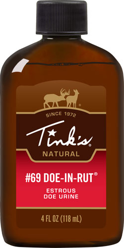 Tinks Deer Lure #69 Doe-in-rut - 4fl Oz Squirt Top Bottle