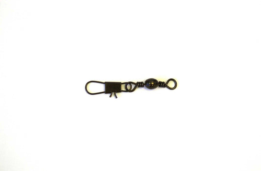 Eagle Claw Swivel Black Barrel w/Interlock Snap 12ct/12pk Size 7