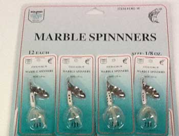 FJ Neil Marble Spinners 1/8oz White