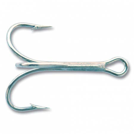 Mustad Treble Hook Nickle 25ct Size 10