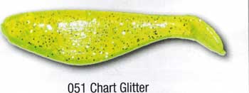 Luckie Strike Shad Minnow 3" 10ct Chart Glitter