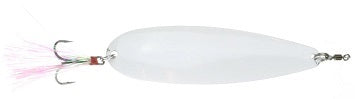 Nichols 4" Lake Fork Flutter Spoon, Snow, 3/4oz