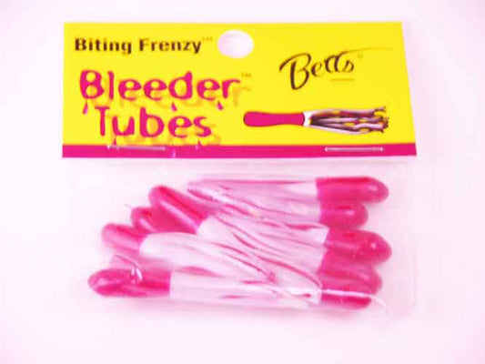 Betts Bleeder Tubes 1.5" 10ct Red/Pearl/Red