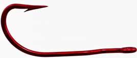 Tru Turn Catfish Hook Red Size 1/0 6ct