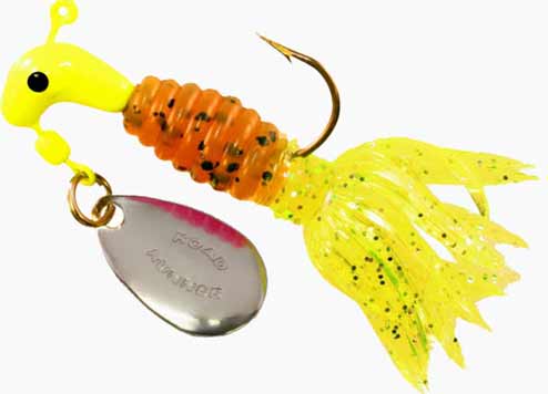 Blakemore Crappie Thunder 1/16 2ct Chartreuse/Pumpkin/Chartreuse