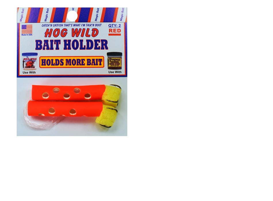 Magic Bait Bait Holder Tubes Red 2ct