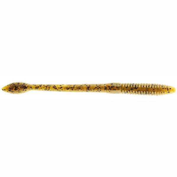 Strike King Fat Baby KVD Finesse Worm 5" 12ct Green Pumpkin