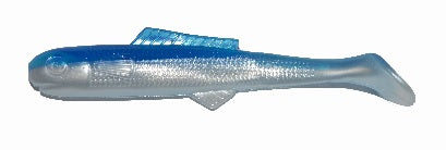 Big Bite Minnow Shad Tail 2.5\" 10ct Pearl/Blue Back