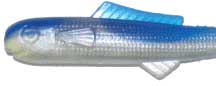 Big Bite Minnow Split Tail 2.5" 10ct Pearl/Blue