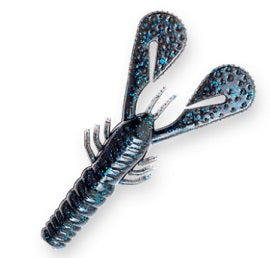 Z-MAN Turbo CrawZ 4" 6pk Black/Blue Flake