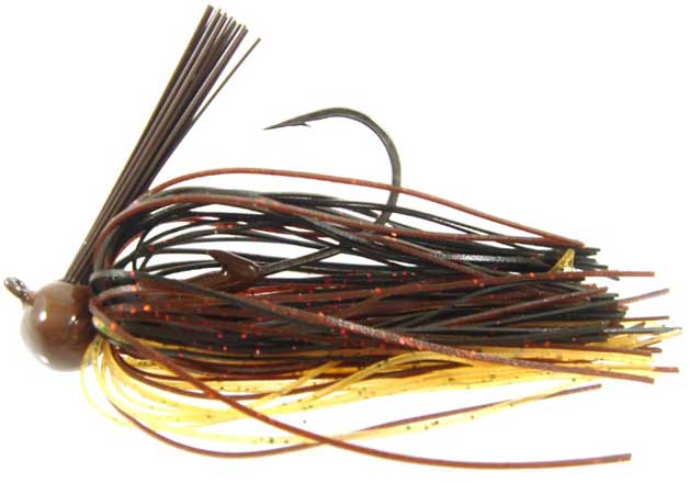 Strike King Football Jig 3/4oz Black/Brown/Amber