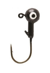 Eagle Claw Ball Jig Head 1/4 10ct Black