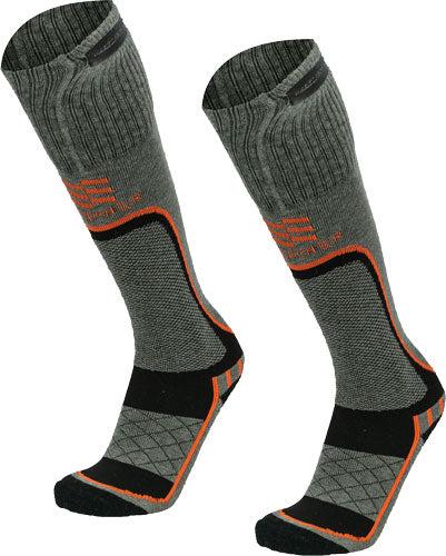 Mobile Warming Men's Premium - 2.0 Merino Htd Socks Gray Xlrg