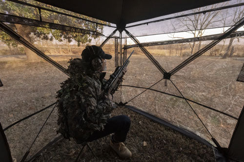 Rhino Ground Blind R180 2-way - See Thru Mesh 75"x75"x66" Rte*