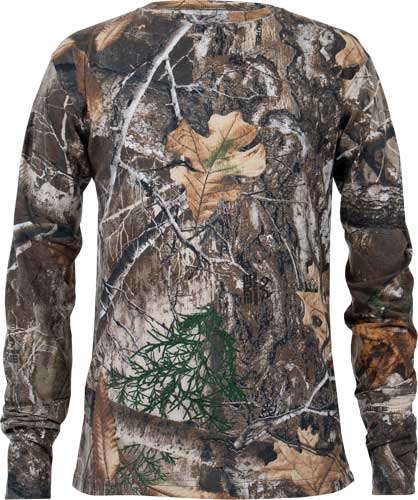 Habit Bear Cave Youth Tee - Long Sleeve Realtree Edge Lg