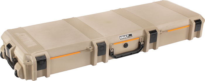 Pelican Vault Double Rifle - Case W/ Wheels/foam 53" Tan